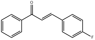 (2E)-3-(4-fluorophenyl)-1-phenylprop-2-en-1-one 化学構造式