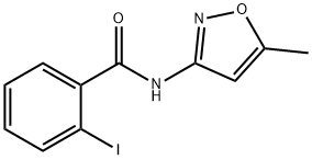 2-iodo-N-(5-methyl-1,2-oxazol-3-yl)benzamide Struktur