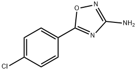 5-(4-氯苯基)-1,2,4-噁二唑-3-胺, 23275-53-8, 结构式