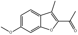 3-甲基-6-甲氧基-2-乙酰基苯并呋喃,23911-57-1,结构式