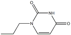 1-丙基-1,2,3,4-四氢嘧啶-2,4-二酮, 24466-52-2, 结构式