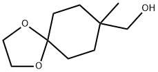 (8-METHYL-1,4-DIOXASPIRO[4.5]DECAN-8-YL)METHANOL 结构式