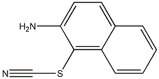 Thiocyanic acid, 2-amino-1-naphthalenyl ester Structure