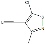 5-chloro-3-methylisothiazole-4-carbonitrile Struktur