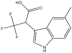 3,3,3-Trifluoro-2-(5-methyl-1H-indol-3-yl)propanoic acid Structure