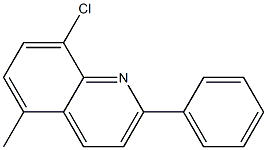 Quinoline,8-chloro-5-methyl-2-phenyl- Struktur