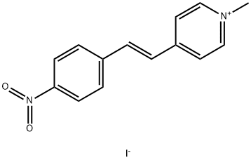 Pyridinium, 1-methyl-4-[(1E)-2-(4-nitrophenyl)ethenyl]-, iodide Structure