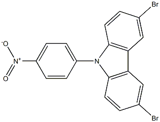 9H-Carbazole, 3,6-dibromo-9-(4-nitrophenyl)- Structure