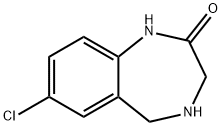 2H-1,4-Benzodiazepin-2-one,7-chloro-1,3,4,5-tetrahydro- 化学構造式