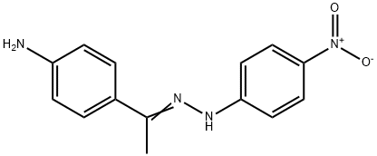 Ethanone, 1-(4-aminophenyl)-, (4-nitrophenyl)hydrazone 化学構造式