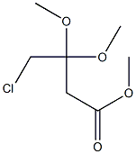 Butanoic acid, 4-chloro-3,3-dimethoxy-, methyl ester Struktur