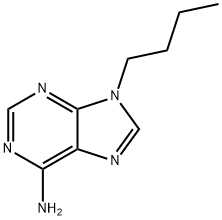 9-ブチル-9H-プリン-6-アミン 化学構造式