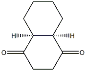 1,4-Naphthalenedione, octahydro-, cis- Structure