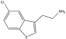 2-(5-chloro-1-benzothiophen-3-yl)ethanamine 化学構造式