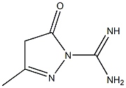 1H-Pyrazole-1-carboximidamide,4,5-dihydro-3-methyl-5-oxo- 化学構造式