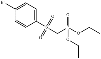 DIETHYL (((4-BROMOPHENYL)SULFONYL)METHYL)PHOSPHONATE Structure