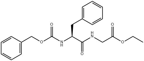 ((苄氧基)羰基)-L-苯丙氨酰甘氨酸乙酯, 2778-34-9, 结构式