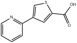 4-(吡啶-2-基)噻吩-2-羧酸,278803-21-7,结构式