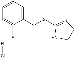 2-((2-fluorobenzyl)thio)-4,5-dihydro-1H-imidazole hydrochloride|2-((2-fluorobenzyl)thio)-4,5-dihydro-1H-imidazole hydrochloride