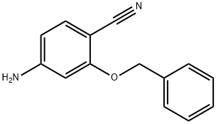 BENZONITRILE, 4-AMINO-2-(PHENYLMETHOXY)- Struktur