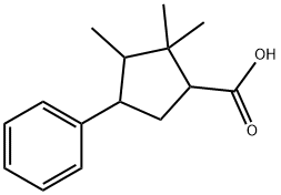 2,2,3-TRIMETHYL-4-PHENYLCYCLOPENTANECARBOXYLIC ACID Struktur