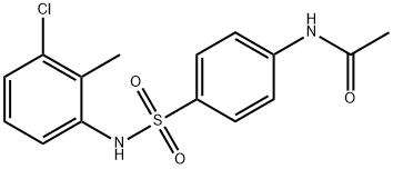 N-(4-{[(3-chloro-2-methylphenyl)amino]sulfonyl}phenyl)acetamide Structure
