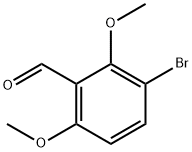 3-Bromo-2,6-dimethoxybenzaldehyde Struktur