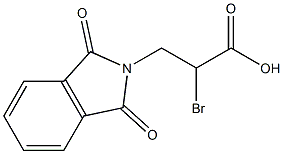 2H-Isoindole-2-propanoicacid, a-bromo-1,3-dihydro-1,3-dioxo- Structure