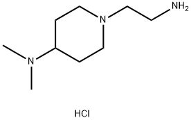 1-(2-aminoethyl)-N,N-dimethylpiperidin-4-amine hydrochloride Struktur