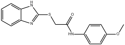2-((1H-benzo[d]imidazol-2-yl)thio)-N-(4-methoxyphenyl)acetamide Structure