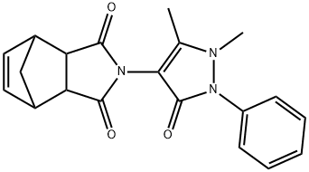 2-(1,5-dimethyl-3-oxo-2-phenyl-2,3-dihydro-1H-pyrazol-4-yl)-3a,4,7,7a-tetrahydro-1H-4,7-methanoisoindole-1,3(2H)-dione|2-(1,5-二甲基-3-氧代-2-苯基-2,3-二氢-1H-吡唑-4-基)-3A,4,7,7A-四氢-1H-4,7-甲桥异吲哚-1,3(2H)-二酮