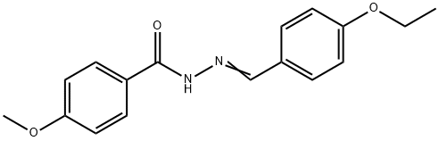 N'-(4-ethoxybenzylidene)-4-methoxybenzohydrazide Structure