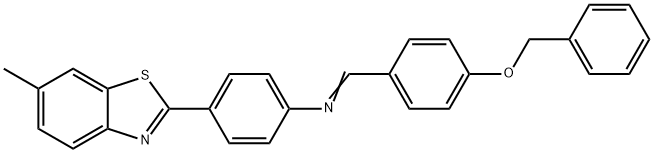 N-[4-(benzyloxy)benzylidene]-4-(6-methyl-1,3-benzothiazol-2-yl)aniline|