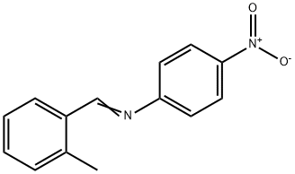 N-(2-methylbenzylidene)-4-nitroaniline Struktur