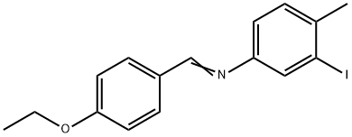 N-(4-ethoxybenzylidene)-3-iodo-4-methylaniline Structure