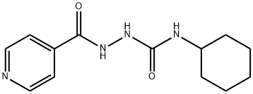 1-cyclohexyl-3-(pyridine-4-carbonylamino)urea Struktur