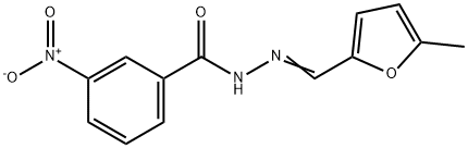 N-[(E)-(5-methylfuran-2-yl)methylideneamino]-3-nitrobenzamide Struktur