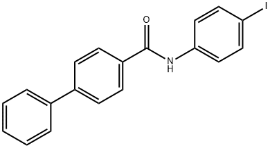 N-(4-iodophenyl)-4-biphenylcarboxamide Struktur