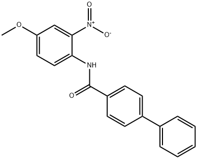 N-(4-methoxy-2-nitrophenyl)-4-biphenylcarboxamide 结构式