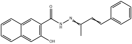3-hydroxy-N'-(1-methyl-3-phenyl-2-propen-1-ylidene)-2-naphthohydrazide Structure