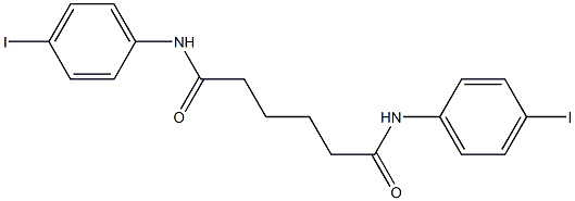 N,N'-bis(4-iodophenyl)hexanediamide Struktur