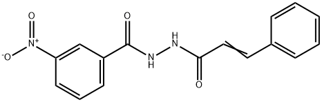 N'-cinnamoyl-3-nitrobenzohydrazide Structure