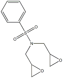 Benzenesulfonamide, N,N-bis(oxiranylmethyl)- Structure