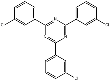 2,4,6-三(3-氯苯基)-1,3,5-三嗪 结构式