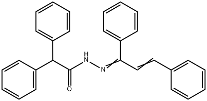 N'-(1,3-diphenyl-2-propen-1-ylidene)-2,2-diphenylacetohydrazide Structure