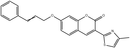 308297-96-3 7-(cinnamyloxy)-3-(4-methylthiazol-2-yl)-2H-chromen-2-one
