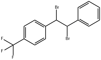 Benzene,1-(1,2-dibromo-2-phenylethyl)-4-(trifluoromethyl)- Structure