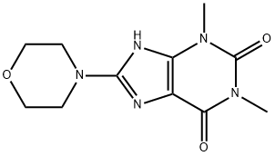 1,3-Dimethyl-8-morpholin-4-yl-3,7-dihydro-purine-2,6-dione Structure