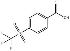 Benzoic acid, 4-[(trifluoromethyl)sulfonyl]- Structure