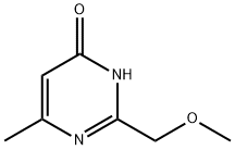 4(1H)-Pyrimidinone, 2-(methoxymethyl)-6-methyl- 化学構造式